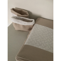 Aankleedkussen hoes bloemen 