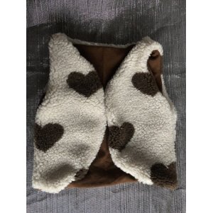 Gilet teddy hartjes