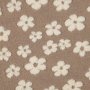 Gilet teddy taupe bloem