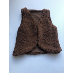 Gilet teddy bruin 