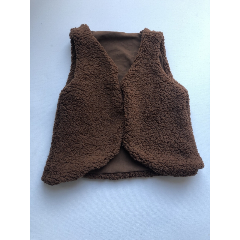 Gilet teddy bruin 