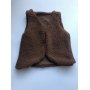 Gilet teddy bruin 