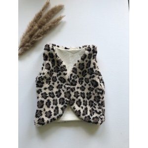 Gilet teddy panter