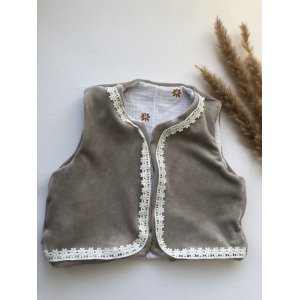 Gilet Velvet Beige 