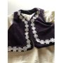 Gilet Velvet Paars Bloemenkant