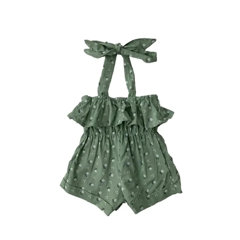 Jumpsuite offshoulders groen