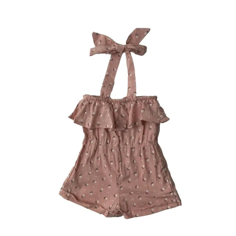 Jumpsuite offshoulders roze