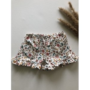 Short Clara Wit met bloemetjes