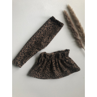 Rokje panter donkerbruin