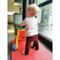 Broekje rib bordeaux 