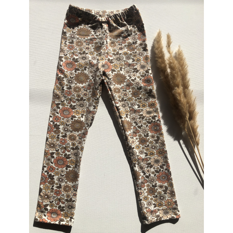 Broekje Boho Bloemen lichtroze 