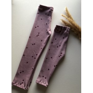 Broekje Rib Hartjes Mauve