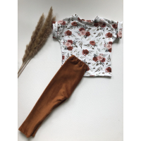 Broekje rib velours cognac