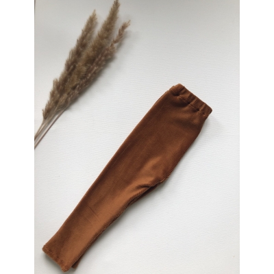 Broekje rib velours cognac Broekje rib velours cognac