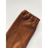 Broekje rib velours cognac