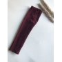 Broekje rib bordeaux 