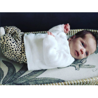 Broekje beige stippen