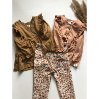 Broekje Flowers bruin